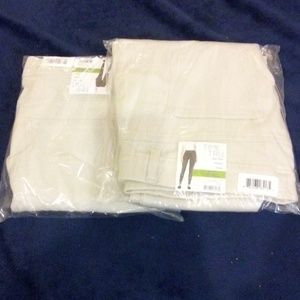 High rise fitted khaki pants